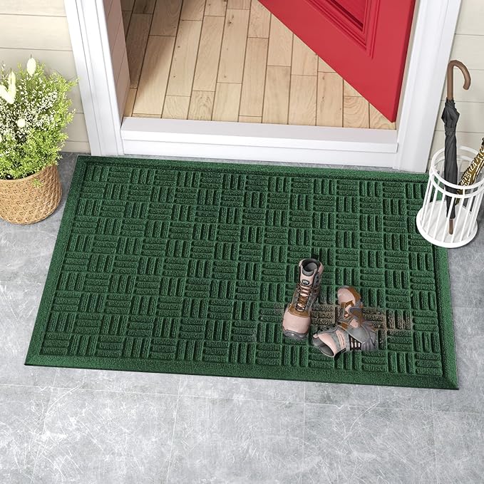 Mibao Front Door Mat Indoor Outdoor Entrance, Dirt Trapping Welcome Mats - Image 8