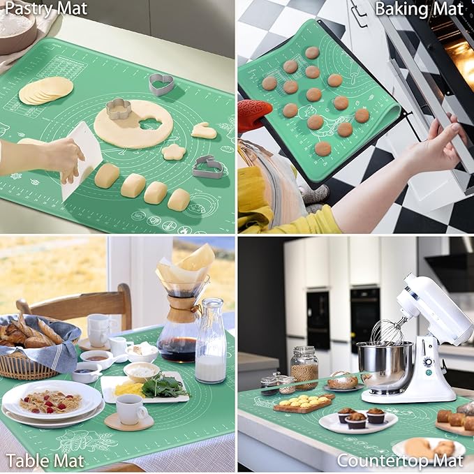 Silicone Pastry Mat 32" x 24" Extra Thick Non Stick Baking Mat - Image 6