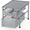 Simple Houseware Stackable 2 Tier Sliding Basket Organizer Drawer by SimpleHouseware