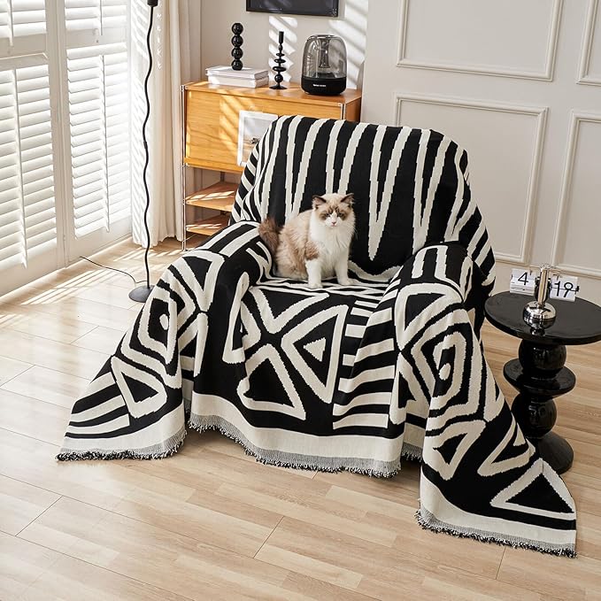 HANDONTIME Armchair Boho Sofa Covers by HANDONTIME
