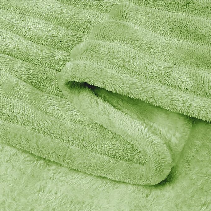 BEDELITE Fleece Blanket Queen Size – 3D Ribbed Jacquard Soft and Warm - Image 5