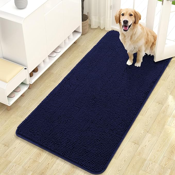 OLANLY Dog Door Mat for Muddy Paws 47x24, Absorbs Moisture and Dirt, Absorbent by OLANLY
