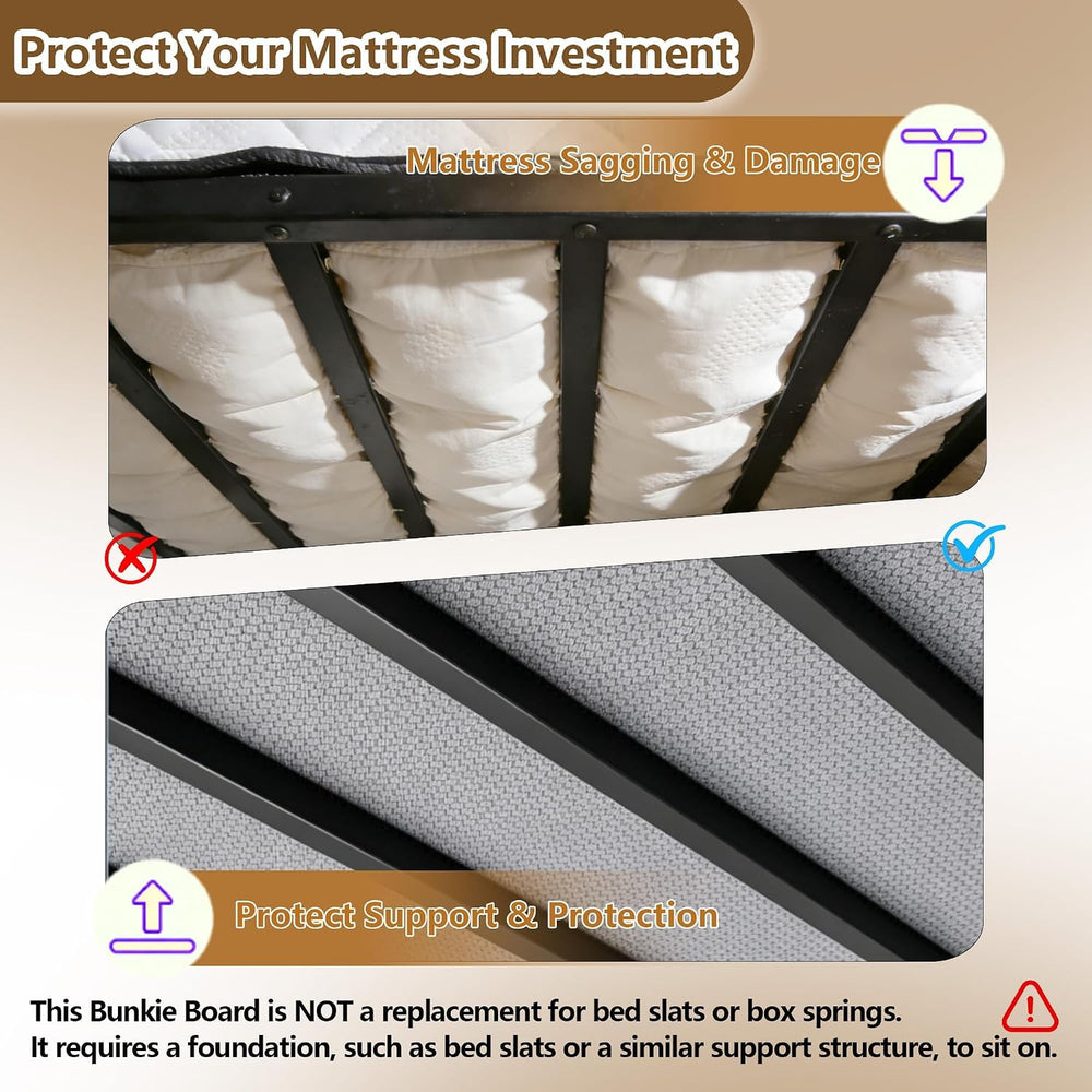 Bunkie Board Full Size (54x75'')- Premium 10mm Heavy Duty Low Profile...