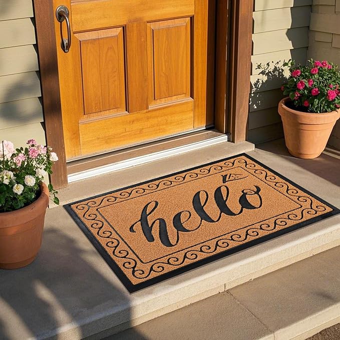 Yimobra Welcome Mats for Front Door 29.5x17, Heavy Duty Waterproof Outdoor Door - Image 7