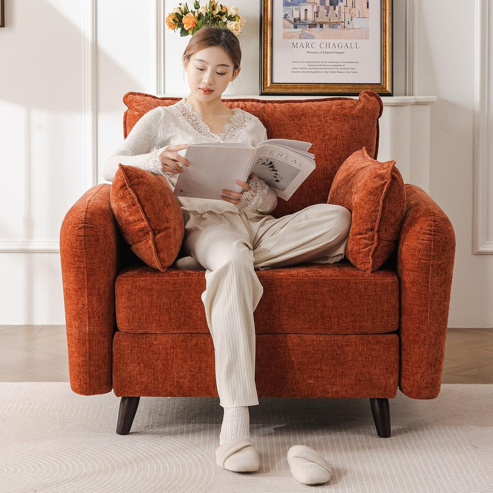 Rexulqo Oversized Accent Chair with All Seats Storage,Comfy Living Room Chair...