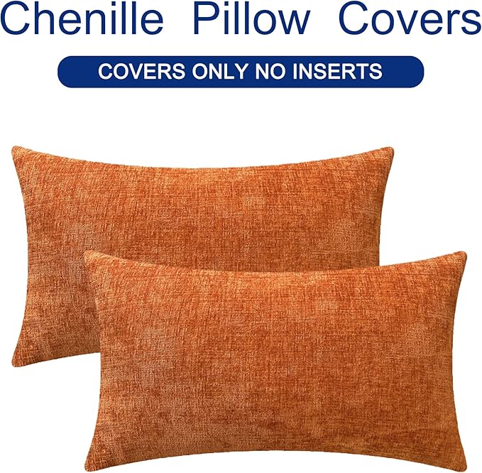 CaliTime Fall Throw Pillow Covers Decorative 16 X 26 Inches Pack of 2 Cozy - Image 6