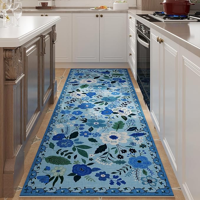 Rugcomf Runner Rug for Hallways Kitchen Rug Non Slip 2'6''x8' Washable Runner - Image 6