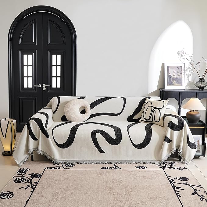 MYSKY HOME Boho Couch Cover Super Soft Couch Covers - Image 8
