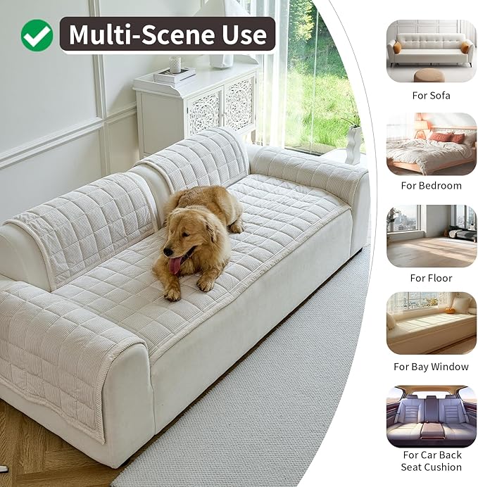 Couch Covers for Dogs Washable, Non Slip Couch Covers for Loveseat Sofa Pet - Image 6