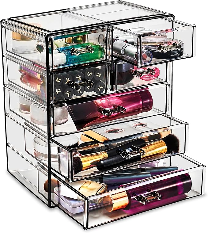 Sorbus Acrylic Makeup Organizer Set, 7-Drawer Vanity & Countertop Cosmetic by Sorbus