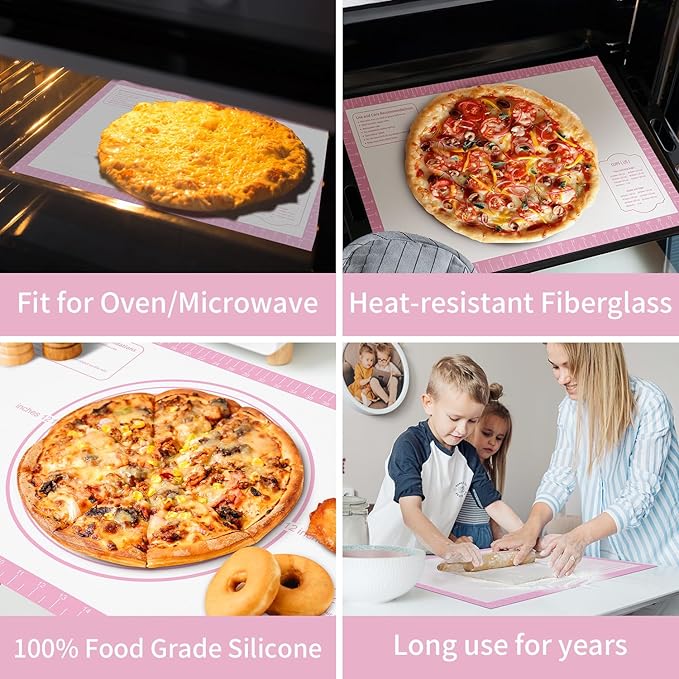 Non-stick Silicone Pastry Mat, Extra Large Baking Mat - Image 2