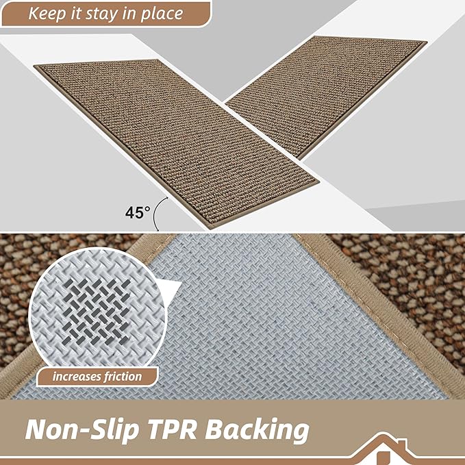 BEQHAUSE Kitchen Runner Rugs 24"x60", Non-Slip Kitchen Mats - Image 4