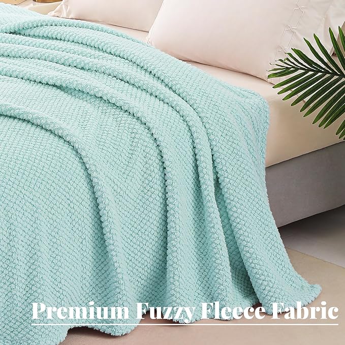 Whale Flotilla Queen Size Fuzzy Fleece Blanket - Image 5