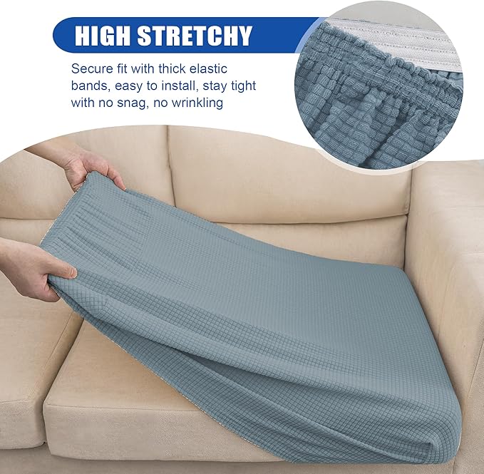 Water Repellent Sofa Seat Slipcovers Stretch Cushion Covers, Seaters Replacement - Image 5