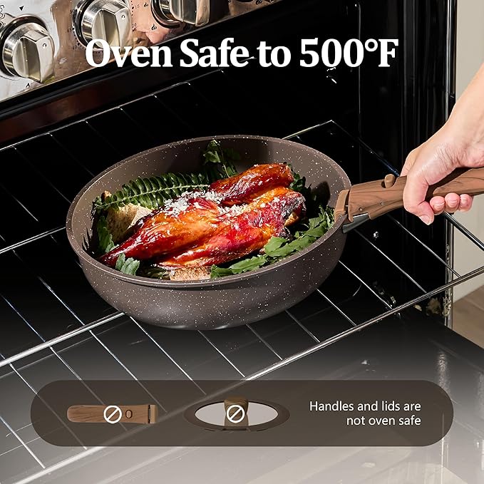 CAROTE 21PCS Pots and Pans Set Non Stick