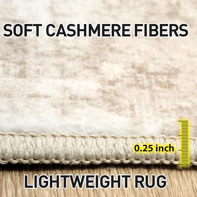 9x12 Area Rugs Washable Rug: Modern Abstract Living Room Rug Soft Anti-Skid - Image 6
