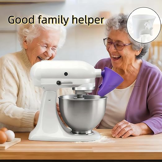 Flour Funnel for KitchenAid Mixer 5 Qt, Anti-Splash Attachment for Tilt-Head - Image 6
