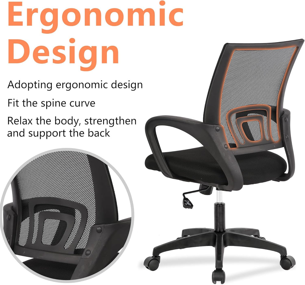 PayLessHere Home Office Chair Desk Computer Chair Adjustable Ergonomic Lumbar...