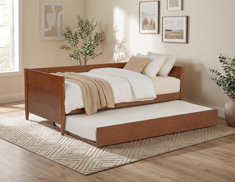 Camaflexi Mid-Century Modern Daybed & Trundle/Solid and Manufactured Wood...