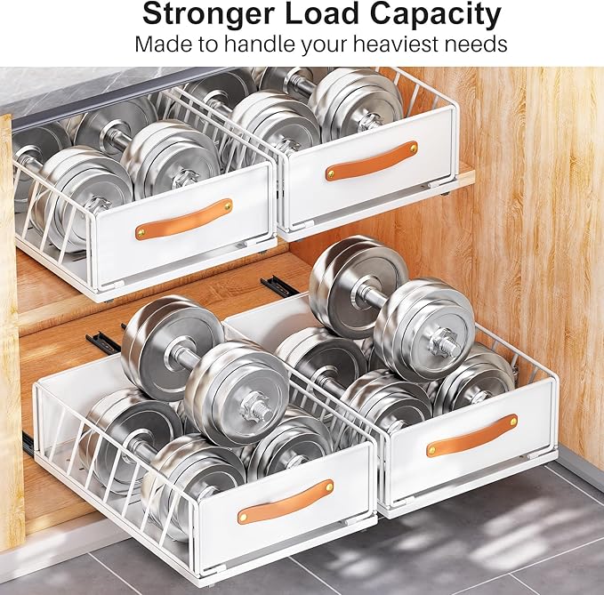 Pull out Cabinet Organizer, Heavy Duty Slide out Pantry Shelves Drawer Storage - Image 6