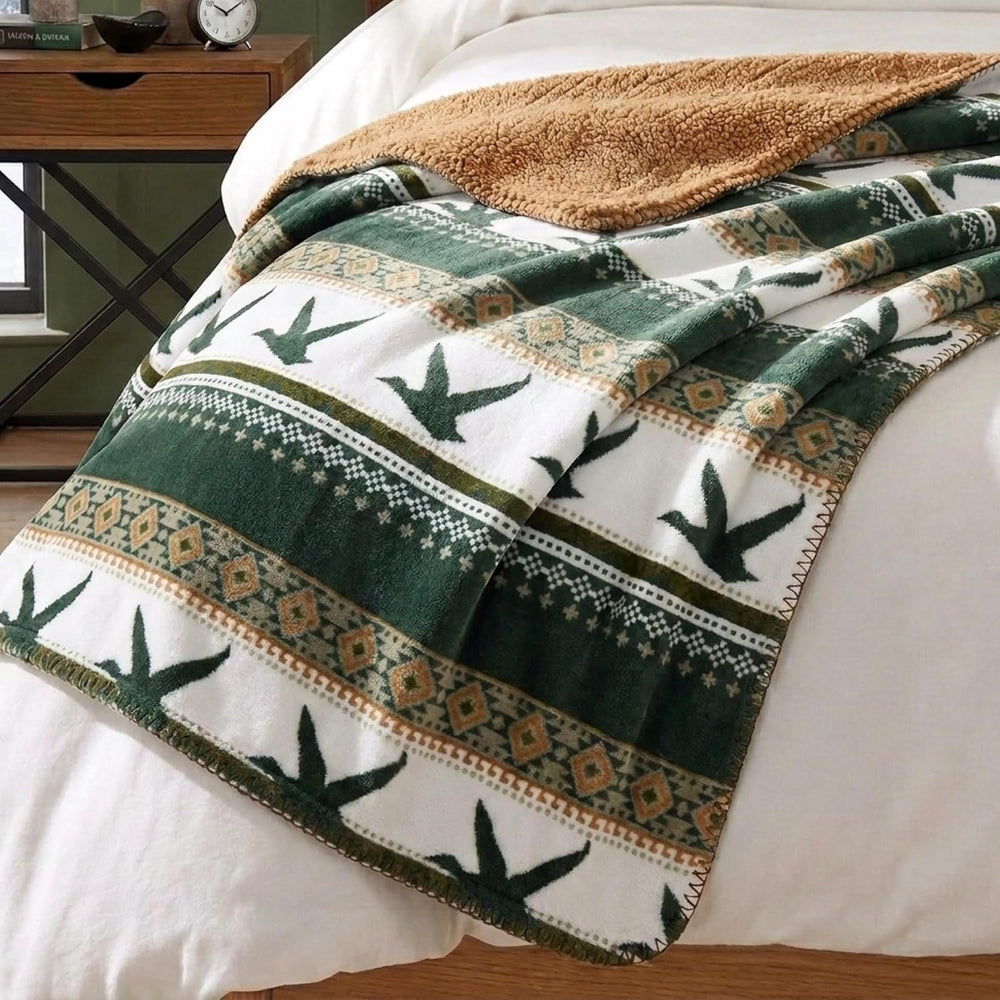 Eddie Bauer - Soft Reversible Throw Blanket for Bed & Couch, 50 x 70