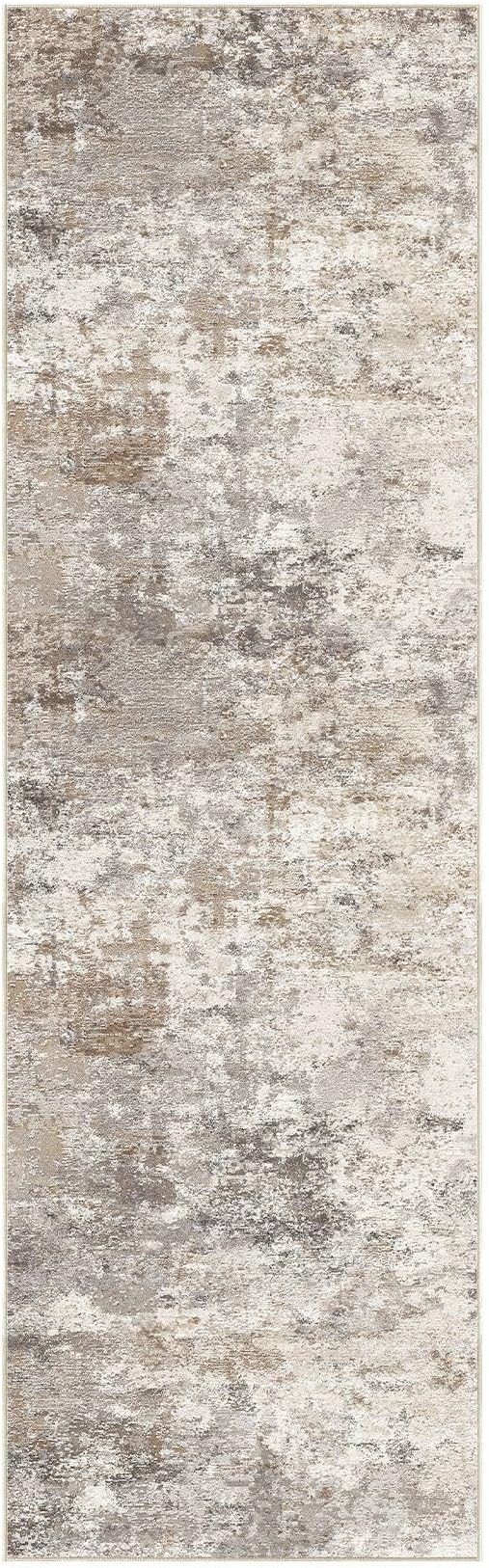 UERMEI 3X8 Washable Runner Rug for Hallway: Soft Neutral Modern Abstract Area - Image 8