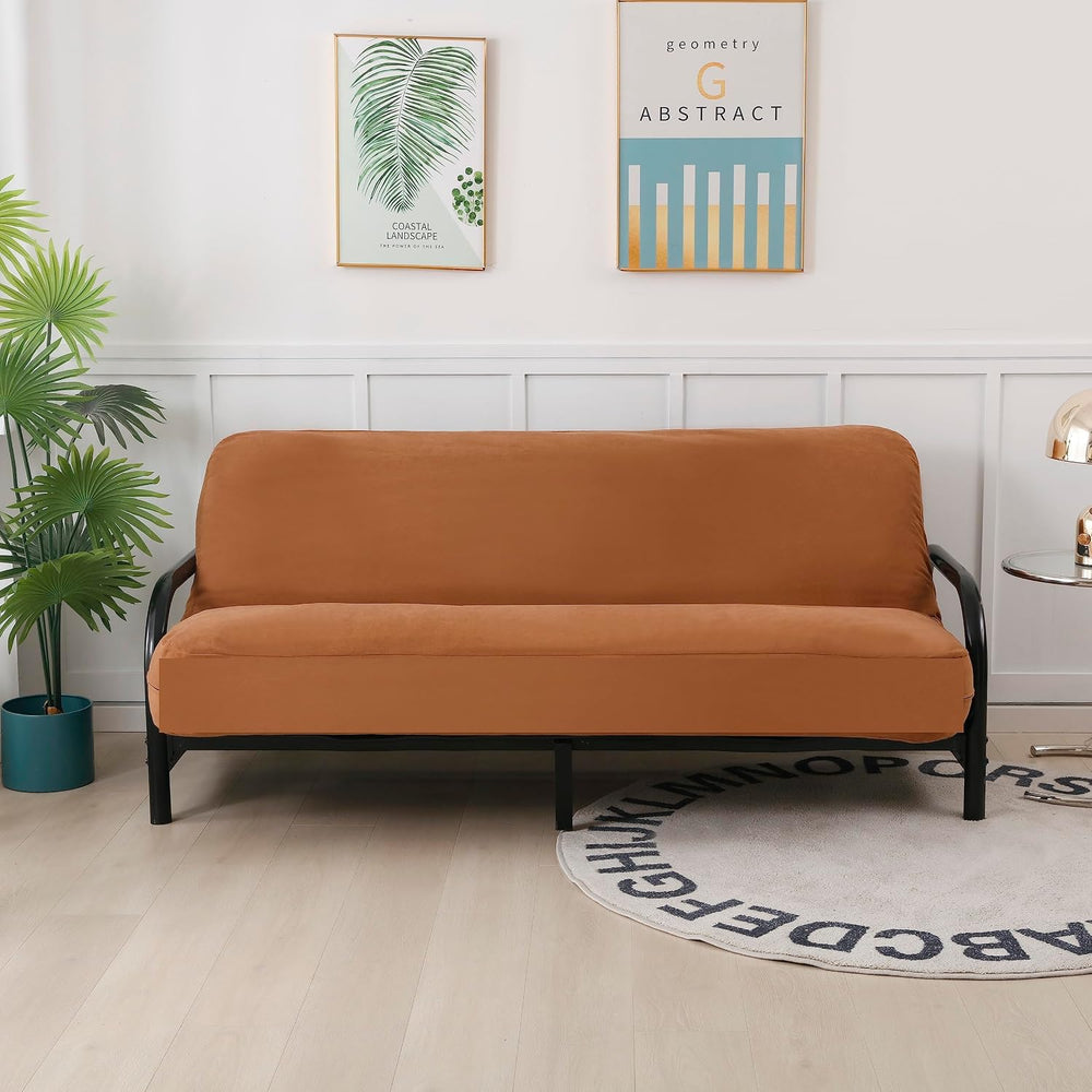 OctoRose Full Size 54x75x8inch 3 Side Zipper Classic Soft Micro Suede Futon C...