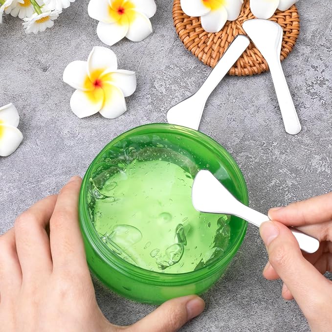 Pndeyo 3pcs Mini Stainless Steel Makeup Spatula, Reusable Cosmetic Cream - Image 7