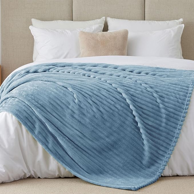 BEDELITE King Size Blanket for Bed, 300GSM Soft & Warm Fleece Blanket, - Image 7