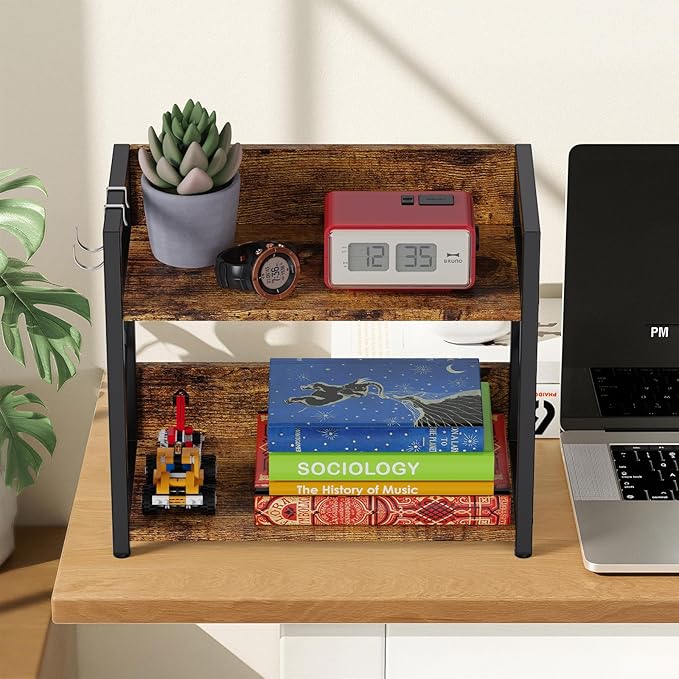 RUILALIFE 2 Tier Kitchen Counter Shelf Organizer, Coffee Bar Station Organizer - Image 7