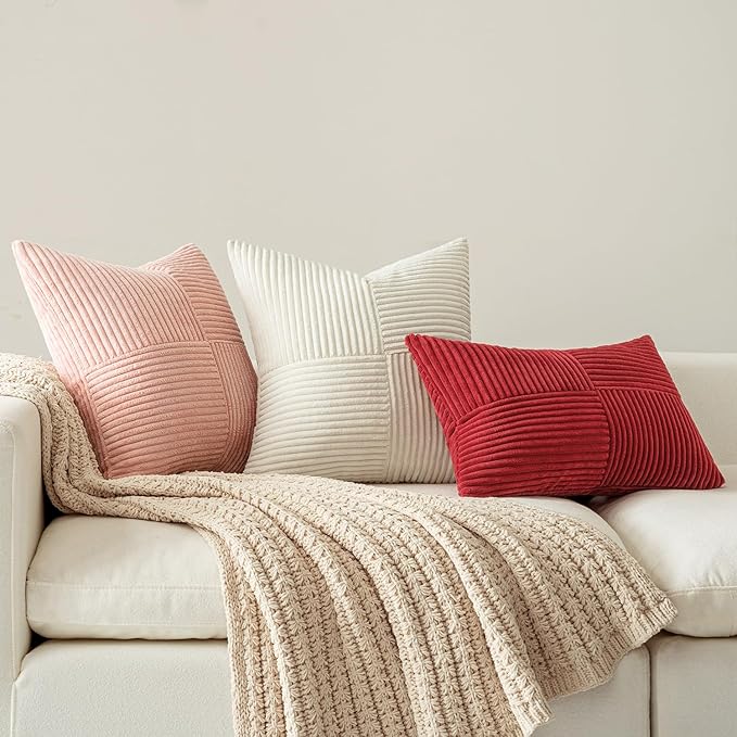 MIULEE Beige Decorative Lumbar Throw Pillow Covers 14x22 Inch - Image 4