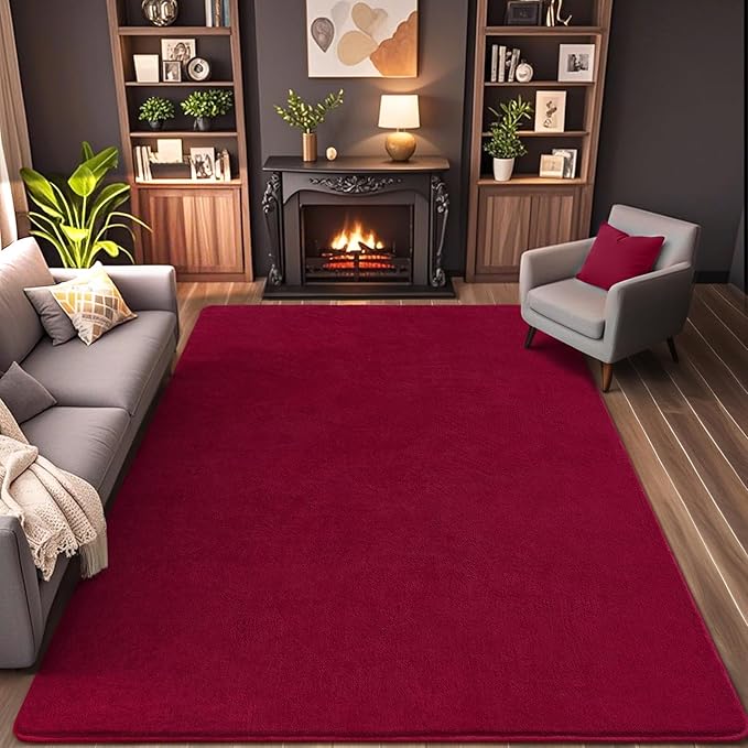AROGAN Modern Shag Area Rug for Living Room, 5x7 Feet Washable Indoor Floor - Image 2