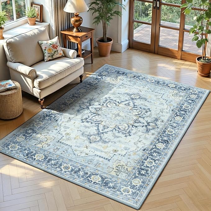 Lofus 3x5 Area Rugs for Entryway, Machine Washable Small Living Room Area Rug by Lofus