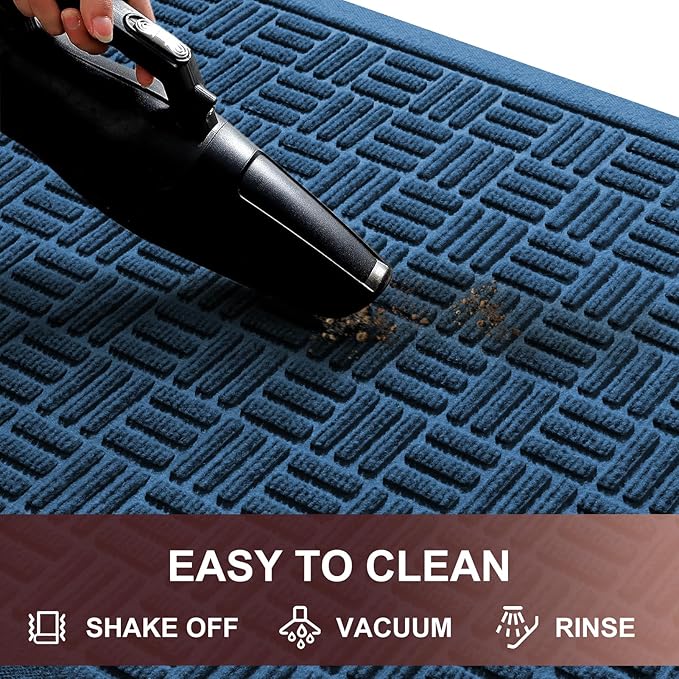 Mibao Front Door Mat Indoor Outdoor Entrance, Dirt Trapping Welcome Mats - Image 4