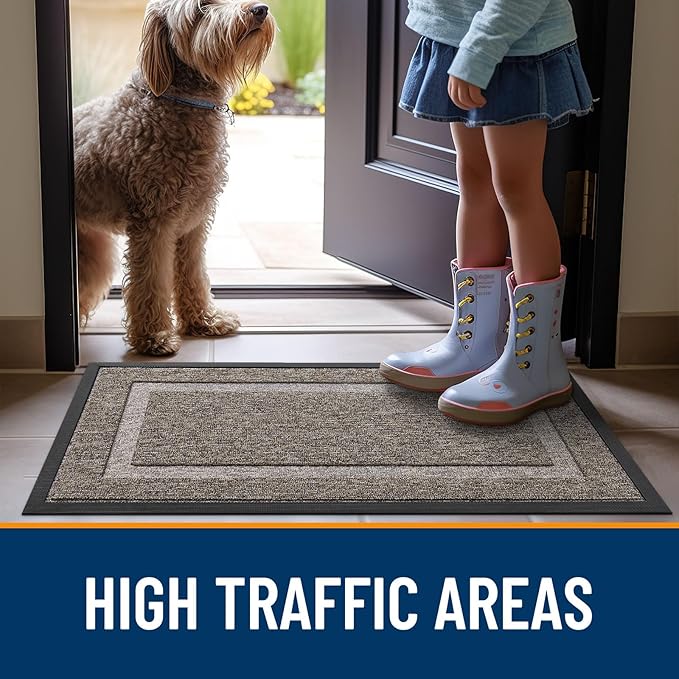 OLANLY Front Door Mat Indoor Outdoor Entrance, Waterproof All-Season, - Image 7