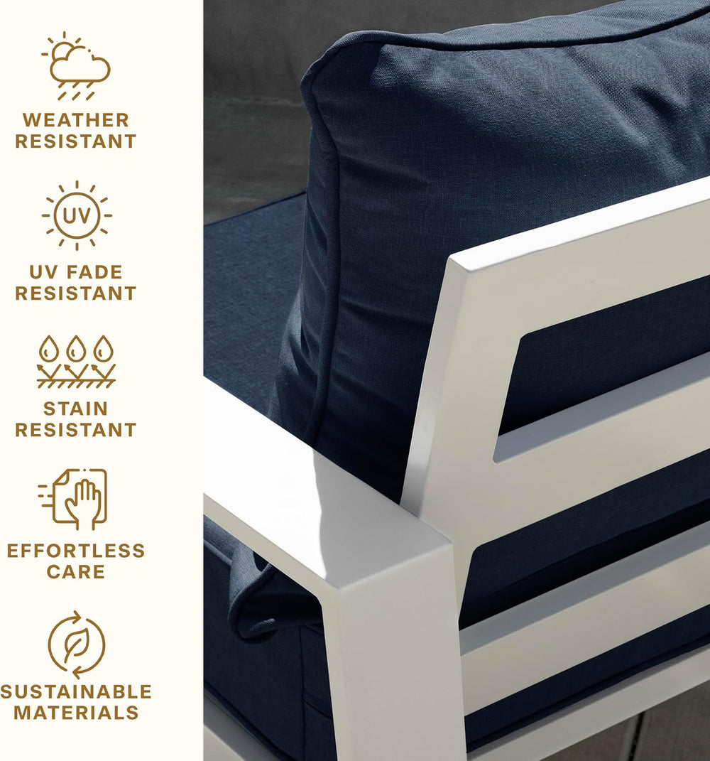 Honeycomb Outdoor Sunbrella Deep Seat Cushion Set, 25 x 25