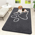 OLANLY Dog Door Mat for Muddy Paws 59x32, Paw Print Design, Absorbs Moisture by OLANLY