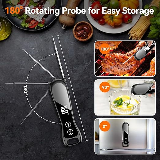 Meat Thermometer Digital 1 Second Instant Read Food Thermometer - Image 3