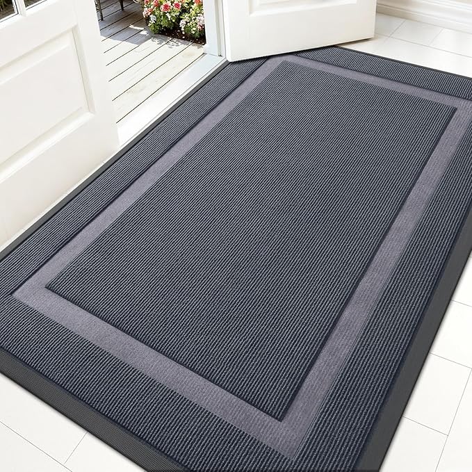 OLANLY Front Door Mat Indoor Outdoor Entrance, Waterproof All-Season, by OLANLY