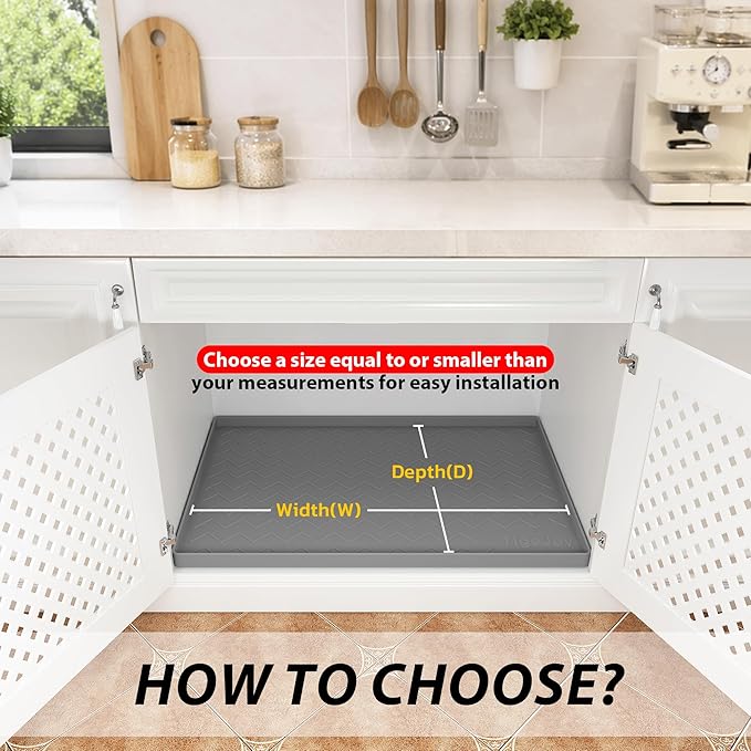 TigeJoy 31" x 19" Under Sink Mats - Image 6