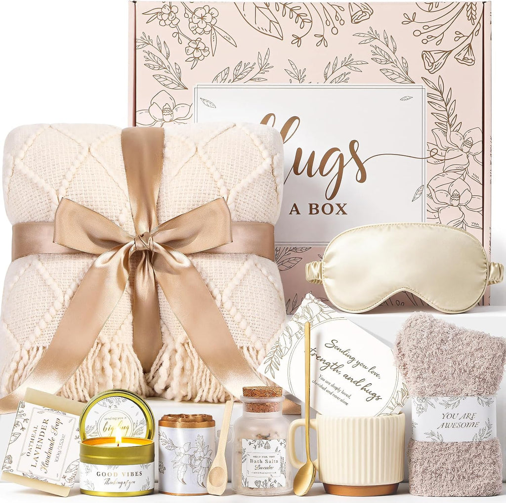 Get Well Soon Gifts Basket for Women, Care Package Post Surgery Gift Basket | Birthday to Women Mom Grandma, Spa Gifts Sympathy Christmas Gift Baskets for Woman