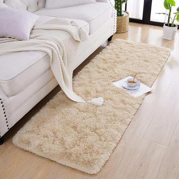 Chicrug Soft Runner Rugs for Bedroom Living Room Plush Fluffy Rug 2x7 Feet - Image 2