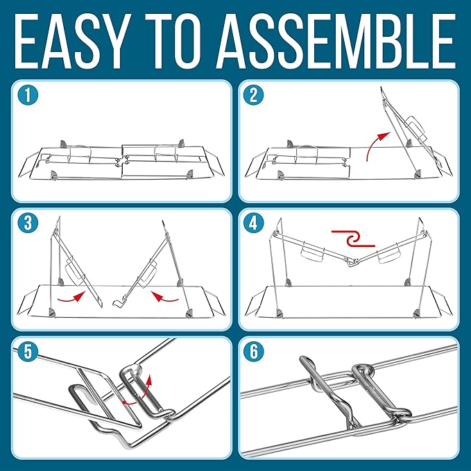 Foldable Chafing Wire Rack Buffet Stand - Image 4