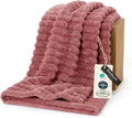 Bedsure GentleSoft Dusty Pink Fleece Twin Blanket by BEDSURE
