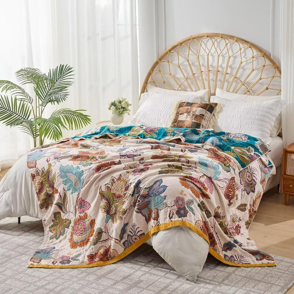 Boho Throw Blanket Farmhouse Decor Throw Blanket Bohemian Blanket for Bed 100...