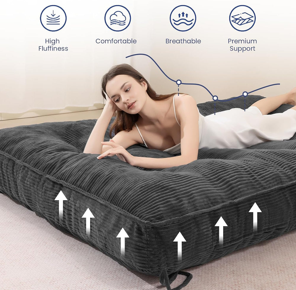 JUIKURY 8" Futon Mattress Full Size, Thick Futons Sofa Couch Bed Sleeper...