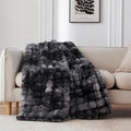 COOVA Faux Fur Throw Blanket for Couch, Cozy Soft and Fuzzy Plush Rabbit Fur by COOVA