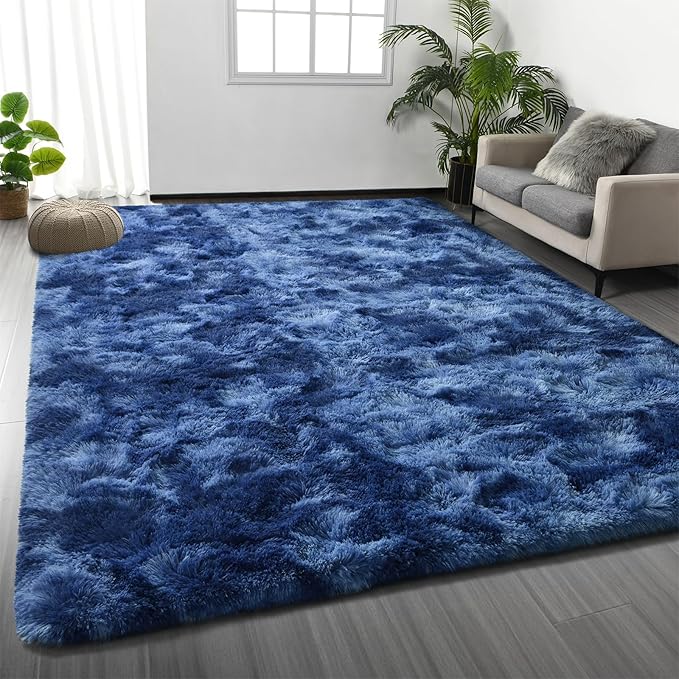 Deerhoo Large Shag Area Rugs 6 x 9, Plush Fuzzy Rugs by Deerhoo
