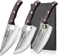 Topfeel 3PCS Butcher Knife Set Hand Forged chef knife Boning Knife, High Carbon by Topfeel