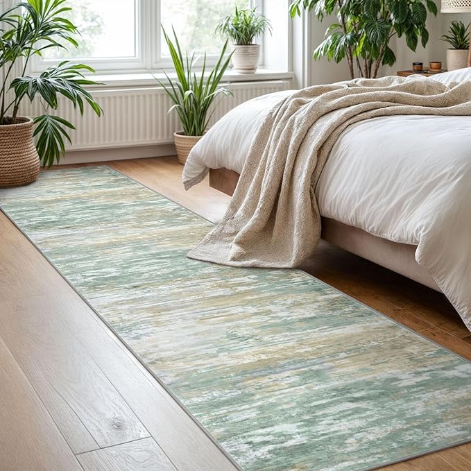 KOZYFLY Modern Abstract Hallway Runner Rug, 2x8 Kitchen Rugs Non-Slip Washable - Image 7